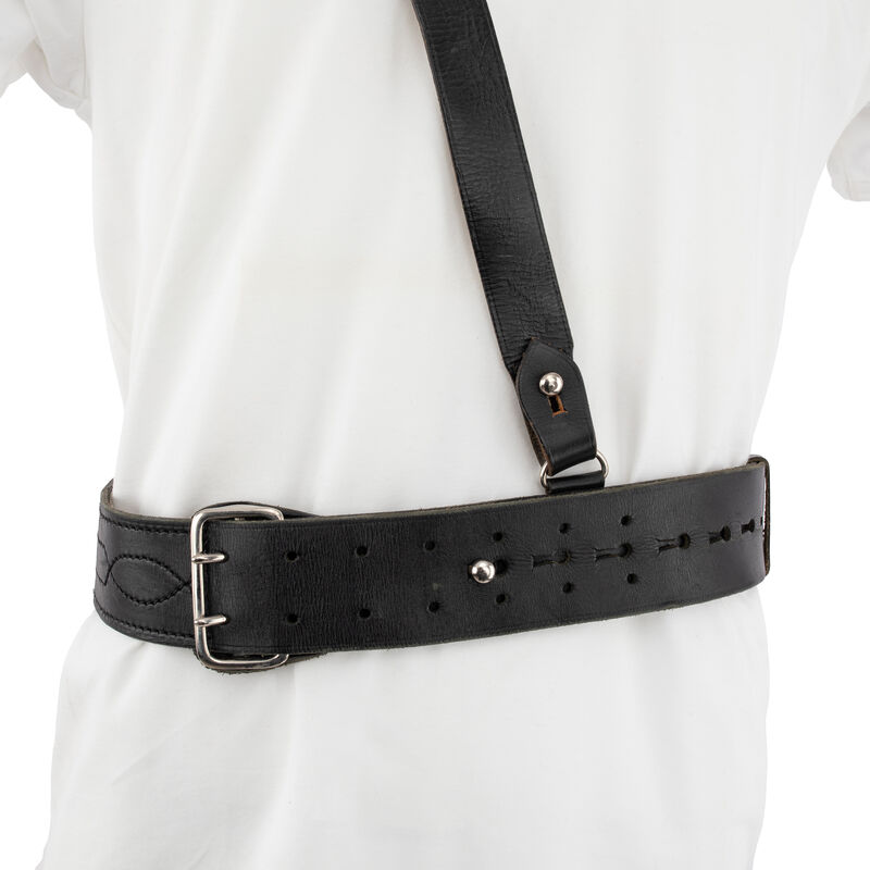 Dutch Leather Officer's Belt w/ Shoulder Strap | Issued, , large image number 3